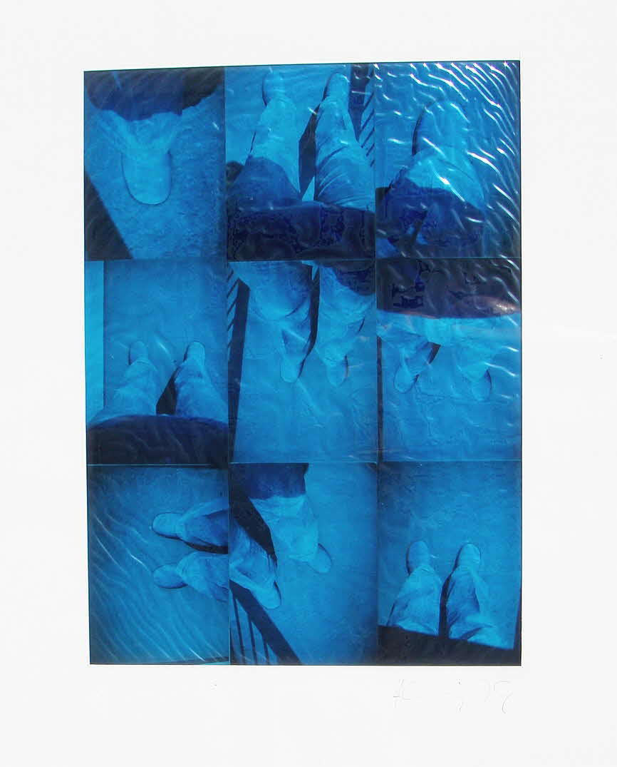 Herbert Kindermann - Diagrafik Blau  - 1978 - 60 x 42  - 39 € mtl./K 450 €cm