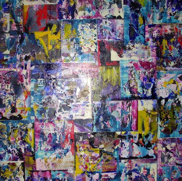 Sarice Brudet - 2008/2018 - STRUCTURED SPACE IV - Acryl auf Leinwand - 70 x 72 x 5 cm  - 89 € mtl./K 1350 €