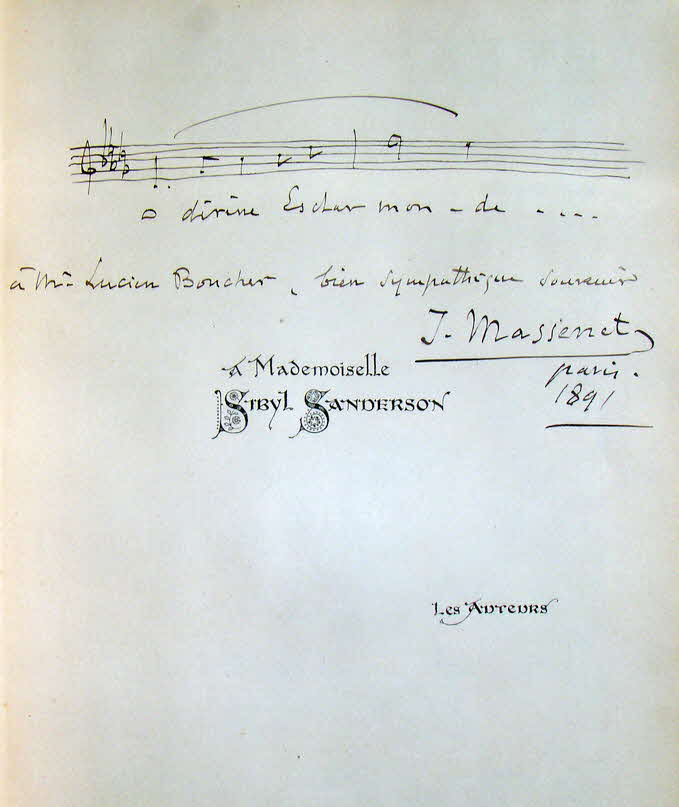 Jules �mile Fr�d�ric Massenet (* 12. Mai 1842 in Montaud bei Saint-�tienne; � 13. August 1912 in Paris) war ein franz�sischer Opernkomponist.

Esclarmonde - Romantische Oper in vier Akten, erste Auff�hrung Paris 1889 - 39 € mtl./K 350 €