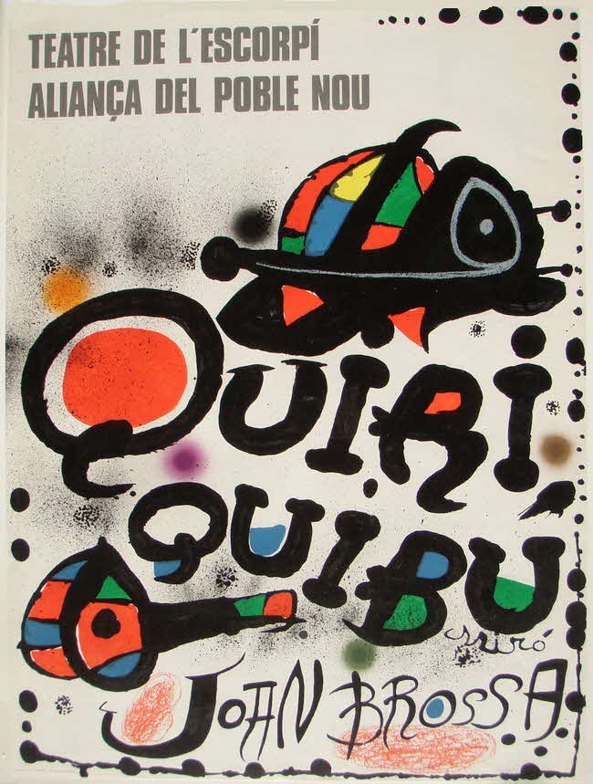 Joan Miro (1893-1983) -  Ausstellungplakat "Quiriquib�". Farblithographie - 1976 - 
Corredor-Matheos 89 - eines von 2000 Exemplaren  - 75 x 56 cm - 59 € mtl./K 450 €