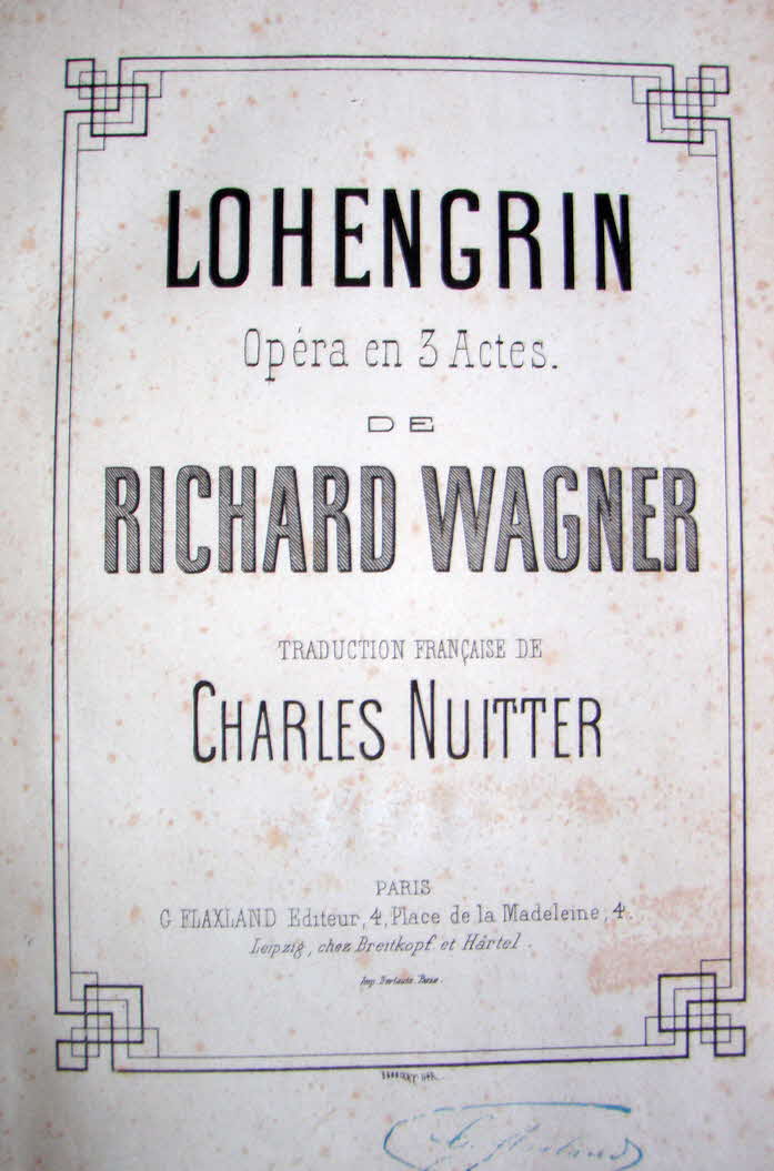Richard Wagner (1813-1883)  Lohengrin   Libretto November 1845   Musik August 1847   Erstauff�hrung 28.August 1850 Weimar - 39 € mtl./K 350 €
