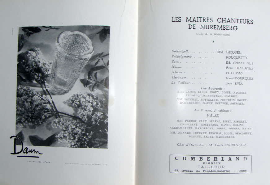 MEISTERSINGER - Opera de Paris - 6.Juni 1948